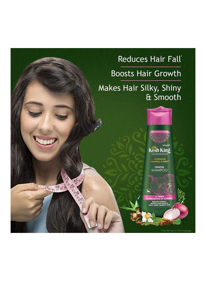 Kesh King Anti-Hair Fall Onion Shampoo Green 300ml - Image 2
