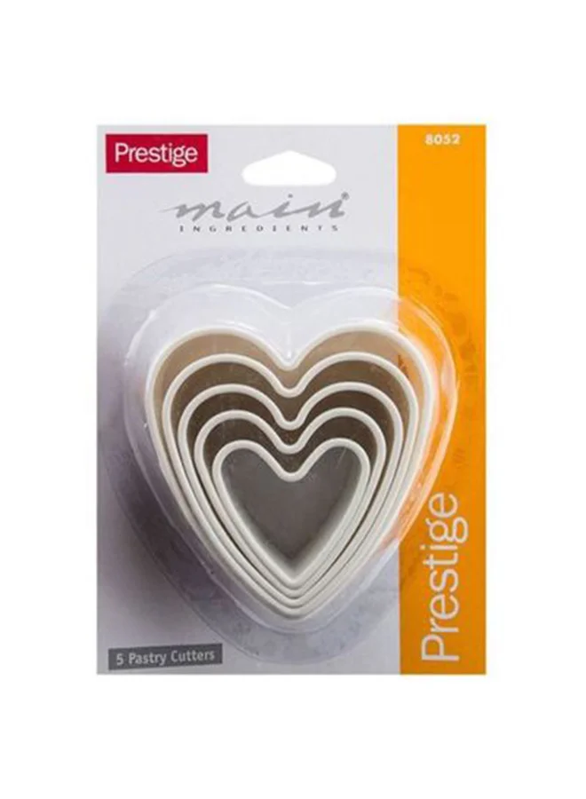Prestige 5-Piece Heart Shapepastry Cutter Set