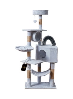 Sharpdo Multifunctional Cat Climbing Frame Grey 125x40x50cm  - Image 1