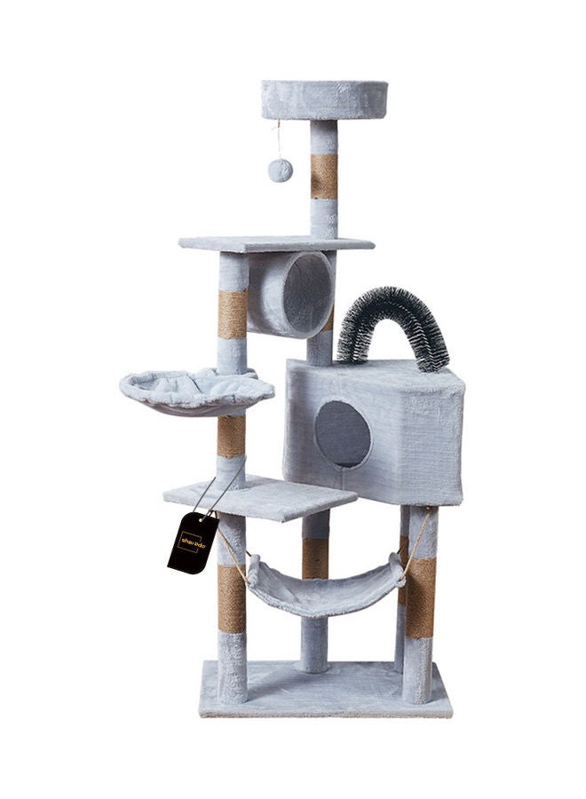 Multifunctional Cat Climbing Frame Grey 125x40x50cm
