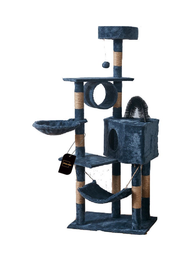 Sharpdo Multifunctional Cat Climbing Frame Blue 125x40x50cm  - Image 1