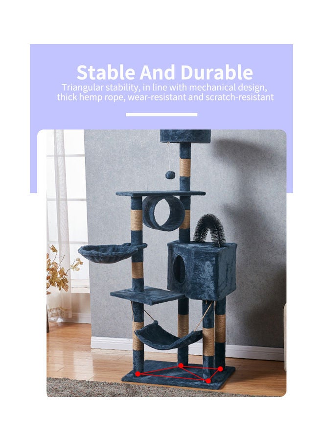 Sharpdo Multifunctional Cat Climbing Frame Blue 125x40x50cm  - Image 5