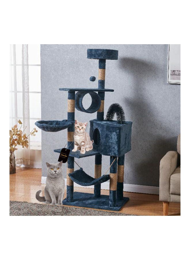 Sharpdo Multifunctional Cat Climbing Frame Blue 125x40x50cm  - Image 2