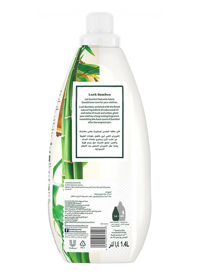 Comfort Naturals Fabric Softener Lush Bamboo Plant-Based Formula Multicolour 1400ml  - Image 2
