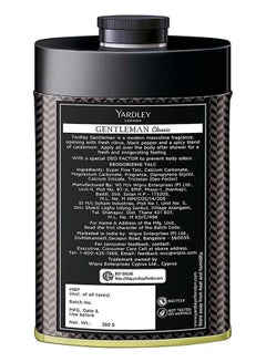 Yardley London Classic Deodorising Talc For Men 250grams  - Image 2