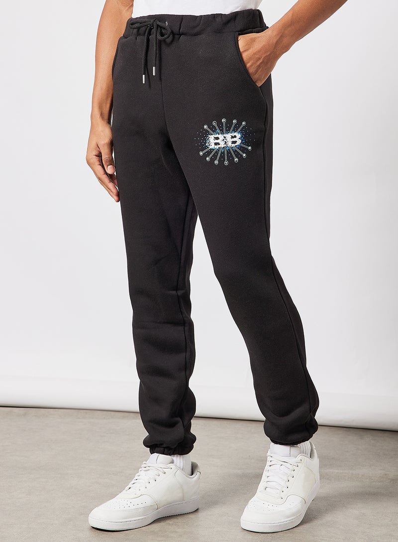 Blood Brother - Dover Logo Joggers Black - Image 1