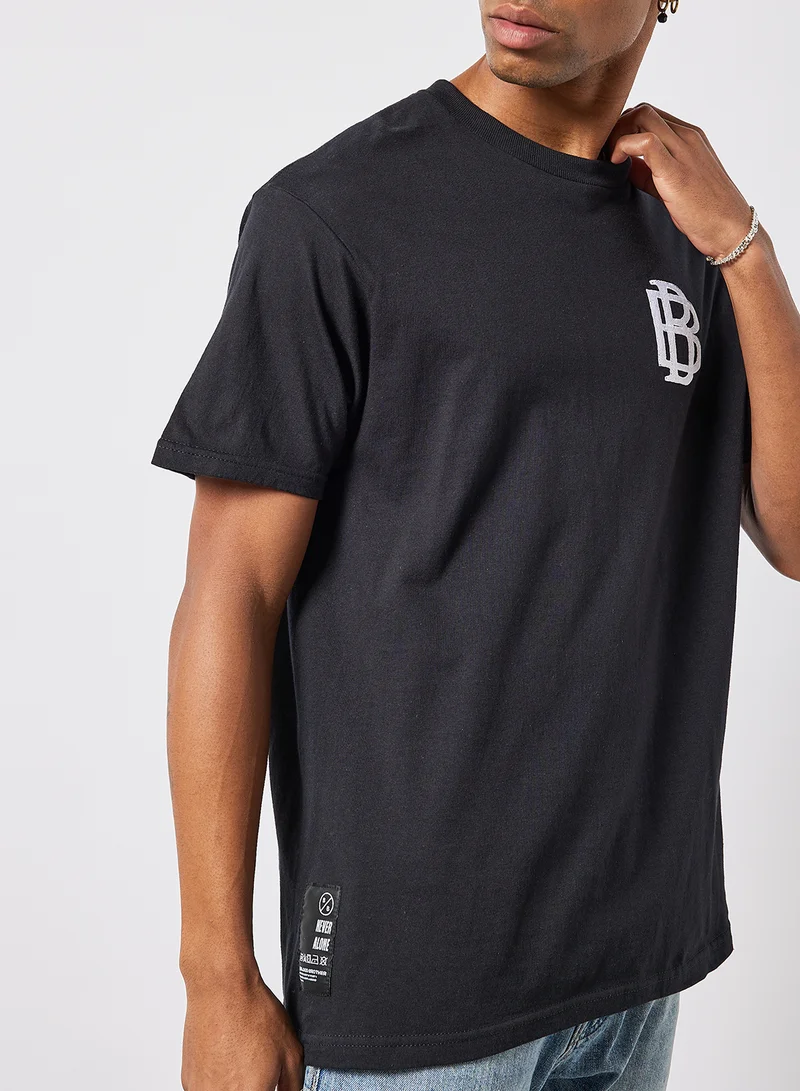 Blood Brother Kampus Logo T-Shirt Black