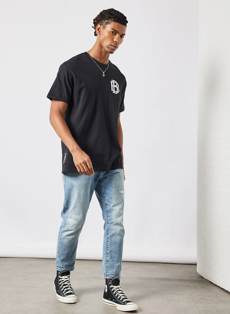Blood Brother Kampus Logo T-Shirt Black