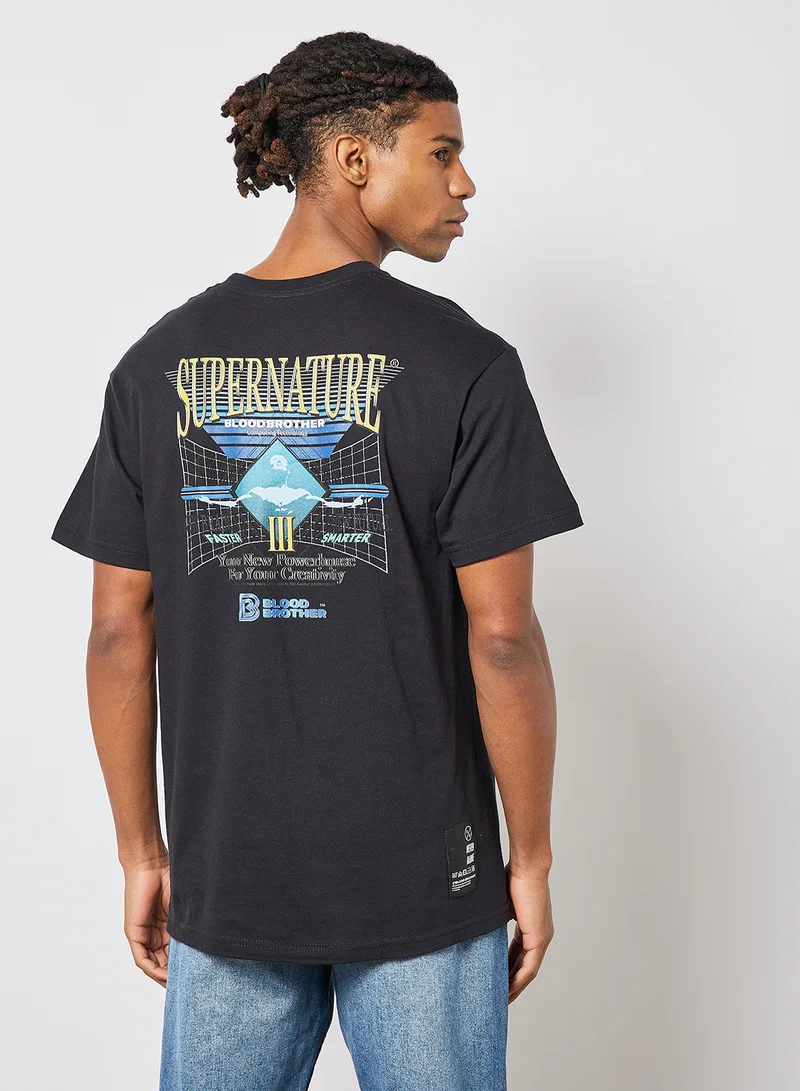 بلود براذر Leopold Graphic T-Shirt Black