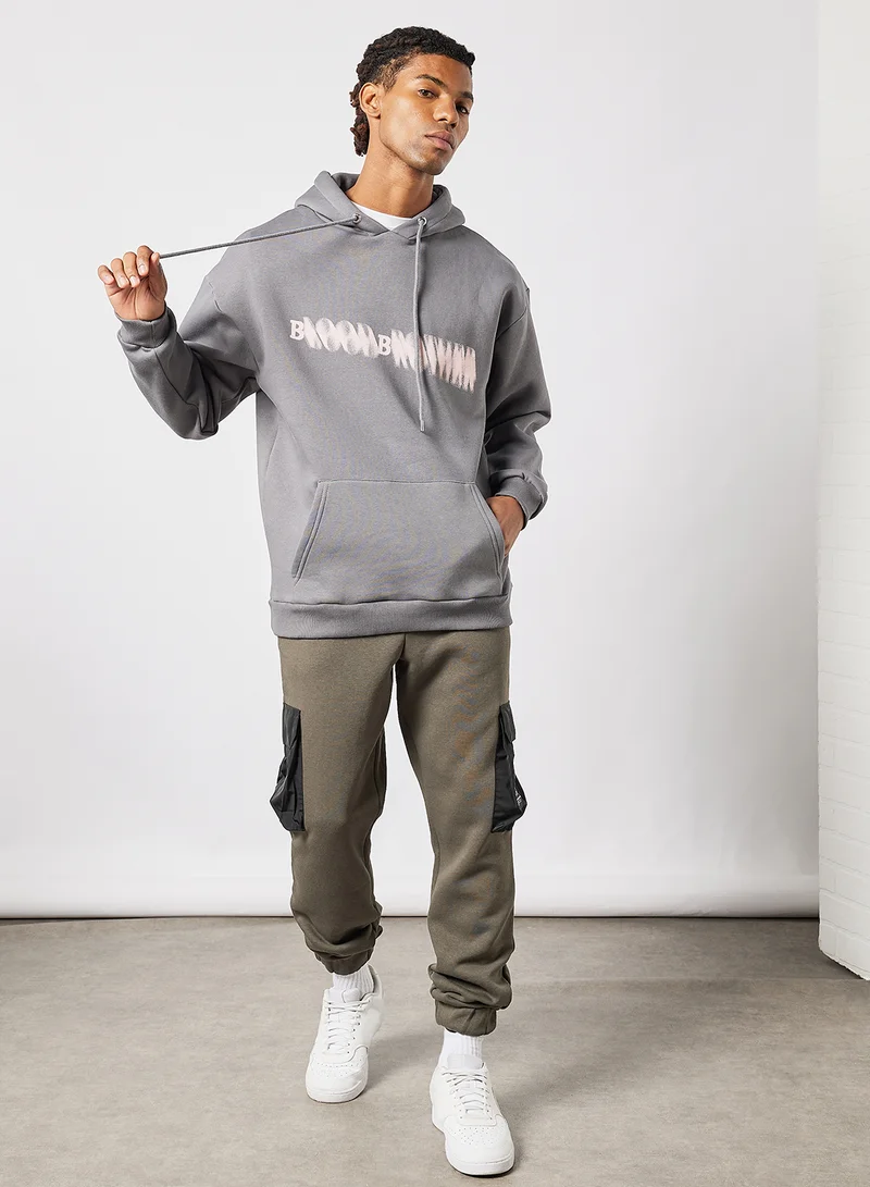 بلود براذر Skyhouse Graphic Hoodie Grey