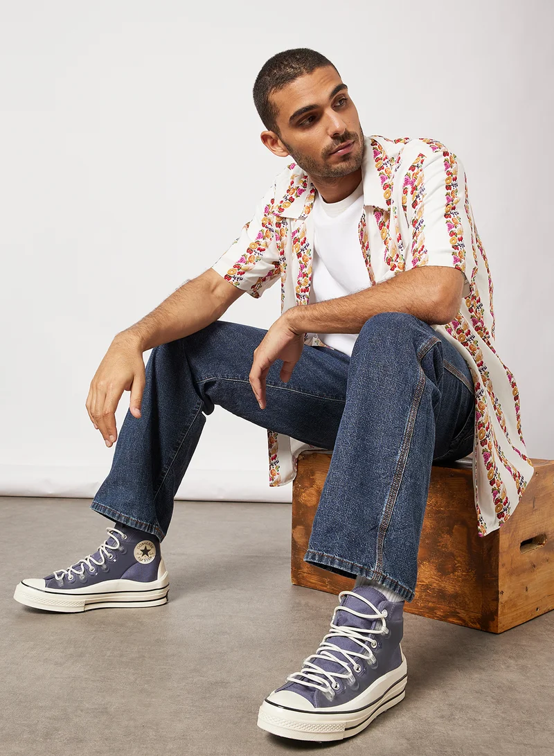 فينتج سبلاي Edible Print Shirt White