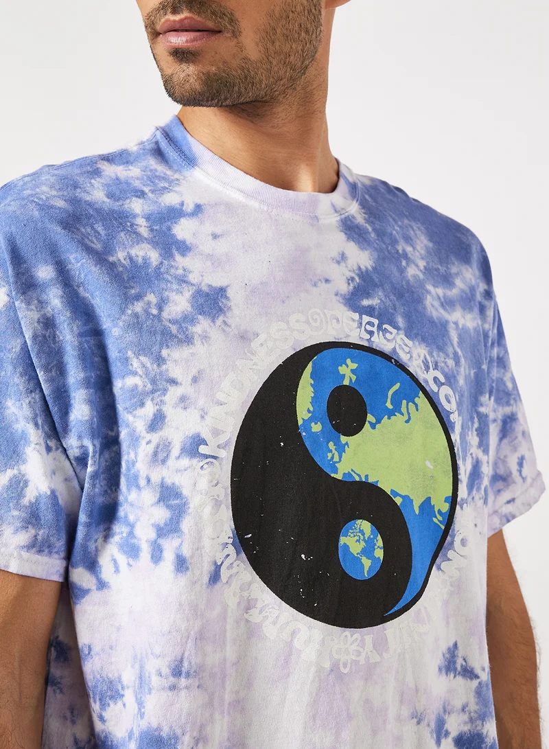 Vintage Supply Tie-Dye Print T-Shirt Multicolour