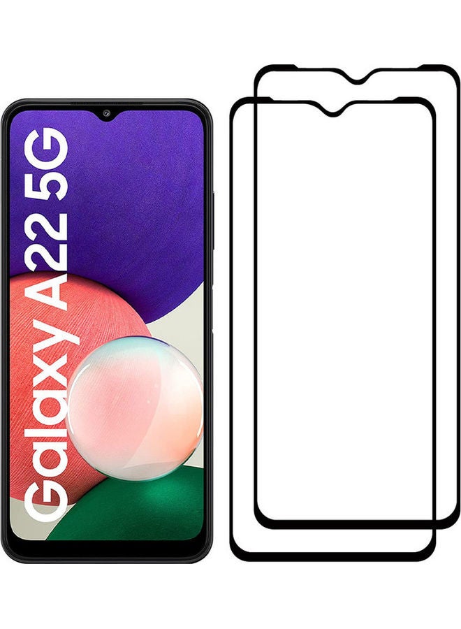 MARGOUN 2-piece Screen Protector HD Tempered Glass for Samsung Galaxy A22 5G  (6.6inch) Clear - Image 3