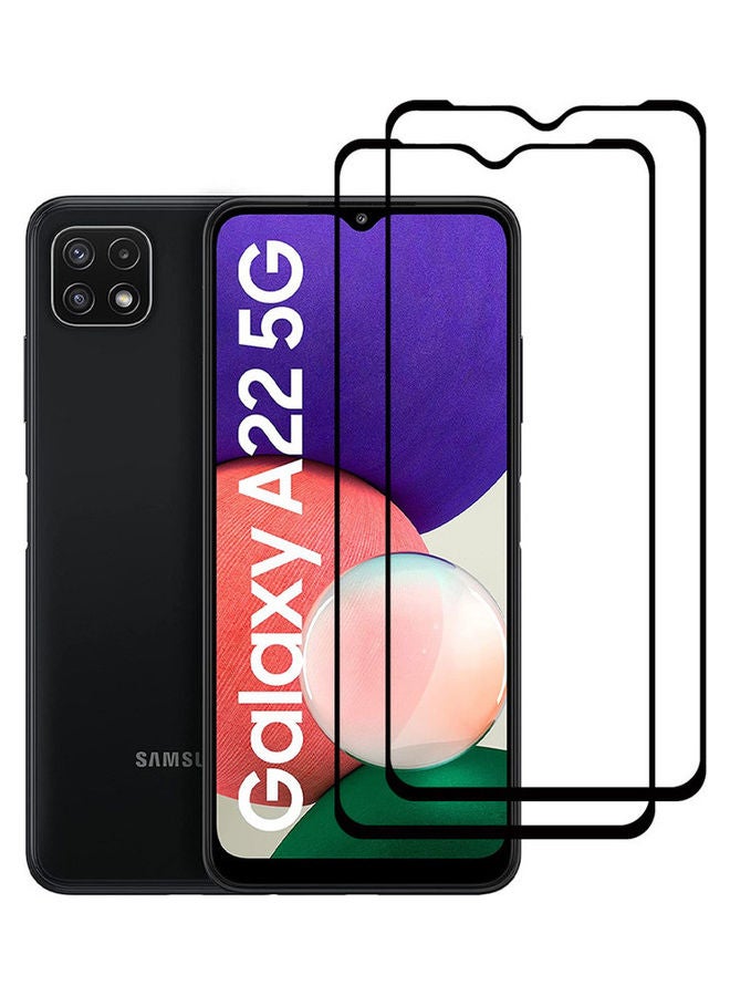 MARGOUN 2-piece Screen Protector HD Tempered Glass for Samsung Galaxy A22 5G  (6.6inch) Clear - Image 2
