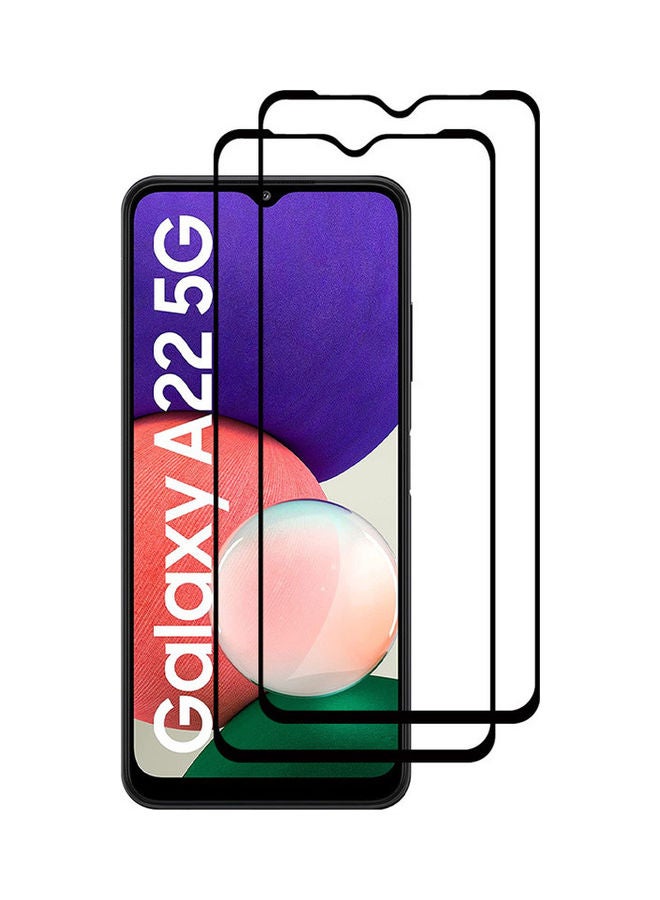 MARGOUN 2-piece Screen Protector HD Tempered Glass for Samsung Galaxy A22 5G  (6.6inch) Clear - Image 4