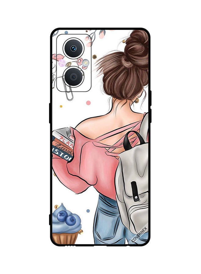 Covernex Oppo A96 Protective Case Cover Printed Featuring Books In Hand Plan Literate And History DESIGN_0048 - Image 1