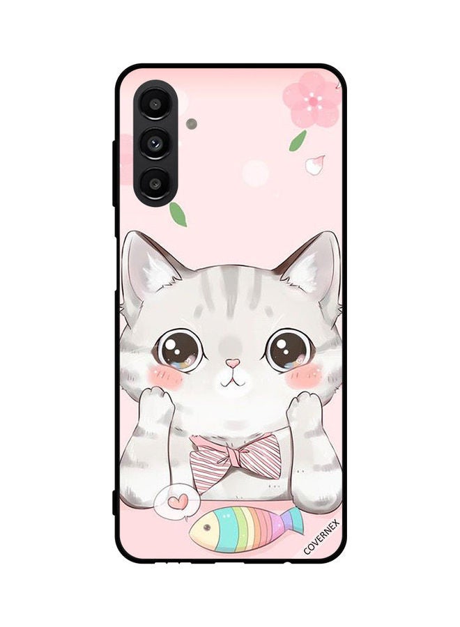 Covernex Samsung Galaxy A13 5G Protective Case Cover Printed Featuring Cat Fish DESIGN_0057 - Image 1