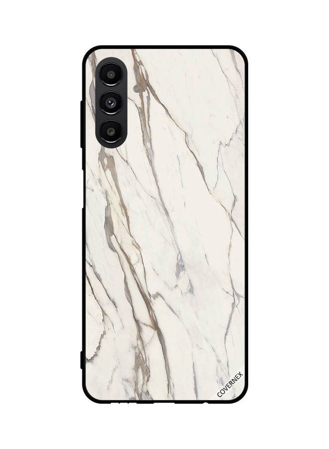 كوفرنيكس Samsung Galaxy A13 5G Protective Case Cover Printed Featuring White Cracked Marble Pattern DESIGN_0287 - Image 1