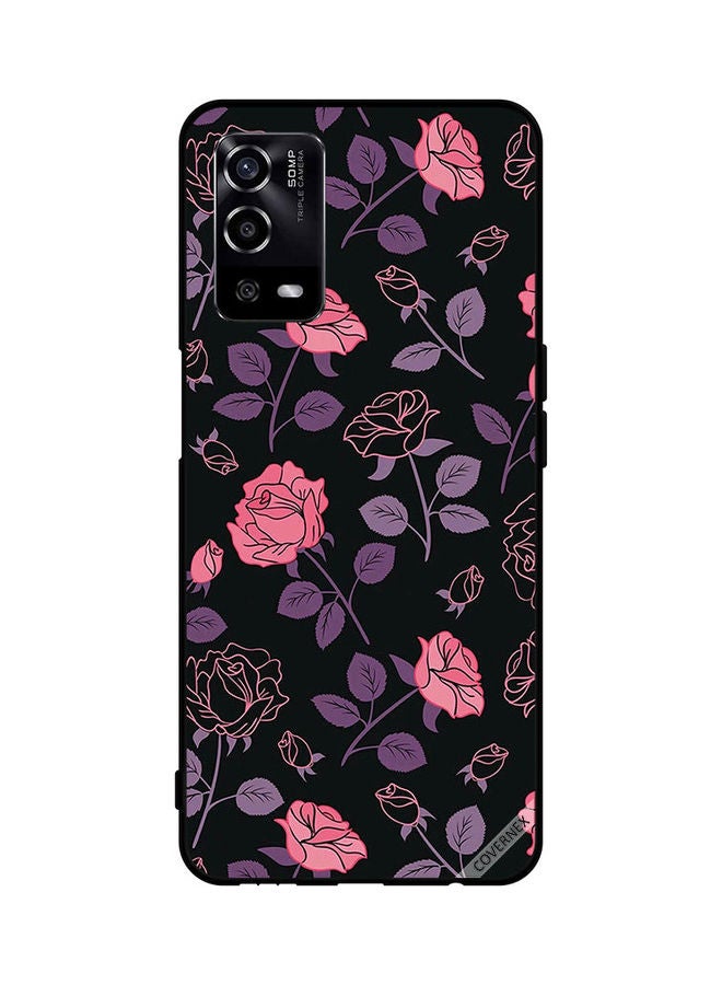 Covernex Protective Case Cover For Oppo A55/56 Pink And Purple Flowers - Image 1