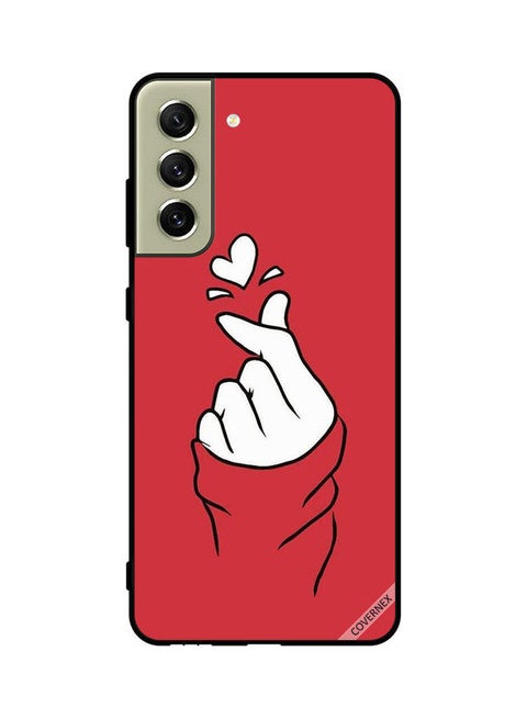 Protective Case Cover For Samsung S21 FE Snap Love Red