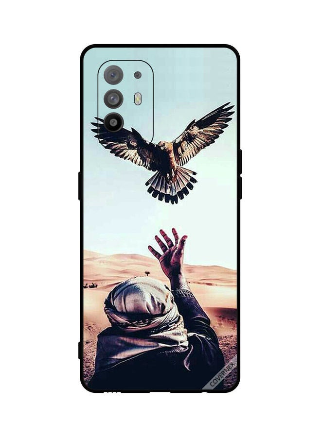 Covernex Oppo A95 Protective Case Cover Printed Featuring Eagle Is Coming Back To Hand DESIGN_0098 - Image 1