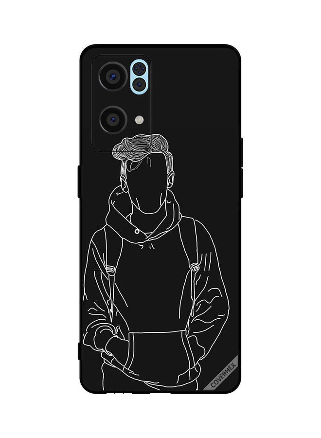 كوفرنيكس غطاء حماية،  واقي ، لهاتف أوبو رينو 7 برو 5G . لون أسود. - Image 1