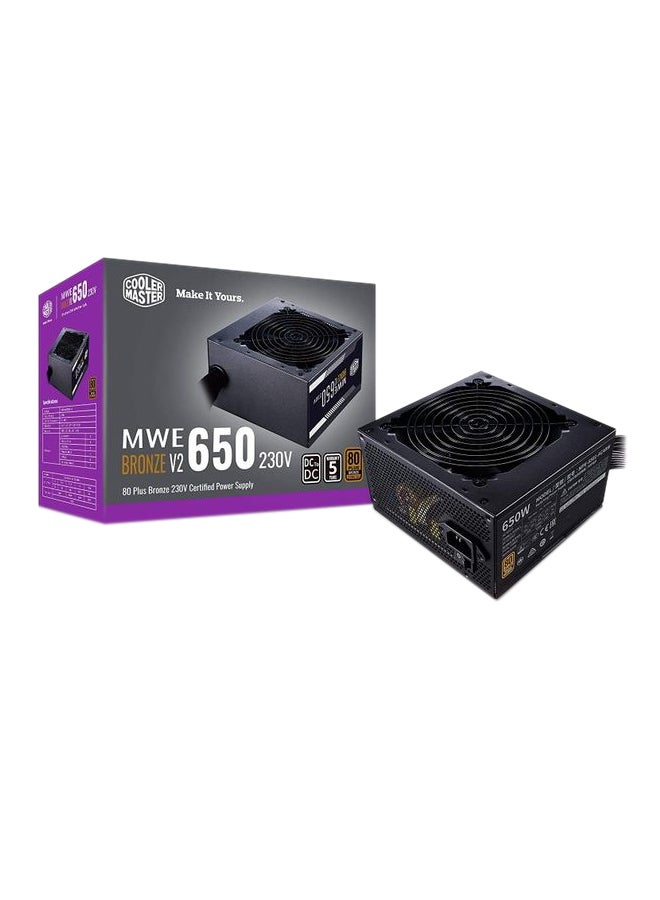 MWE 650 Bronze V2 Certified Non-Modular Power Supply Black - v1644485582/N52538465A_1