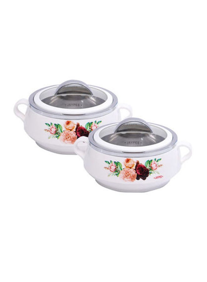 JAYPEE 2-Piece Casserole Set White 2Liters - Image 1