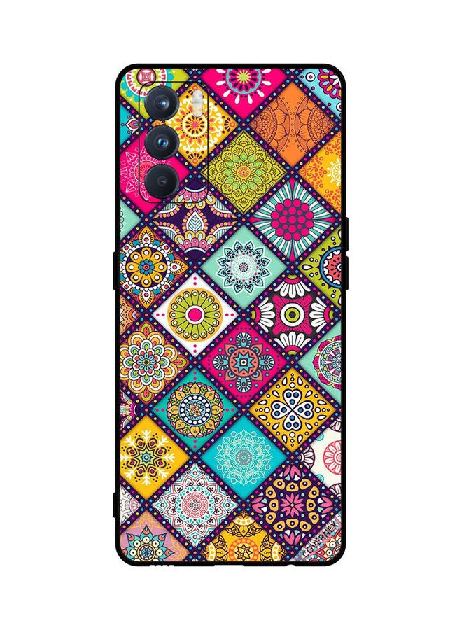 Covernex Oppo K9 Pro Protective Case Cover Printed Featuring Multi Shapes Floral Pattern DESIGN_0199 - Image 1