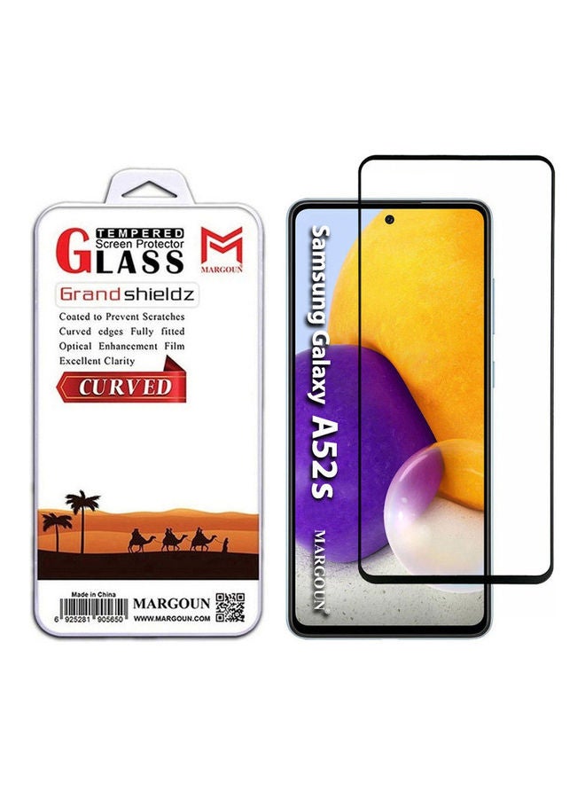 MARGOUN Screen Protector HD Tempered Glass for Samsung Galaxy A52s 5G (6.5inch) Clear - Image 1