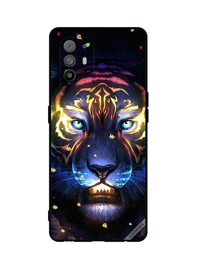 Covernex Oppo A95 Protective Case Cover Printed Featuring Lighting Lion DESIGN_0169 - Image 1
