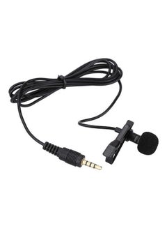 Portable Mini Clip-On Lapel Lavalier 3.5Mm Jack Wired Condenser Microphone For Mobile Phone And Modern Laptop With 1 Port 81TQNT1Z Black - v1644486087/N52569790A_1