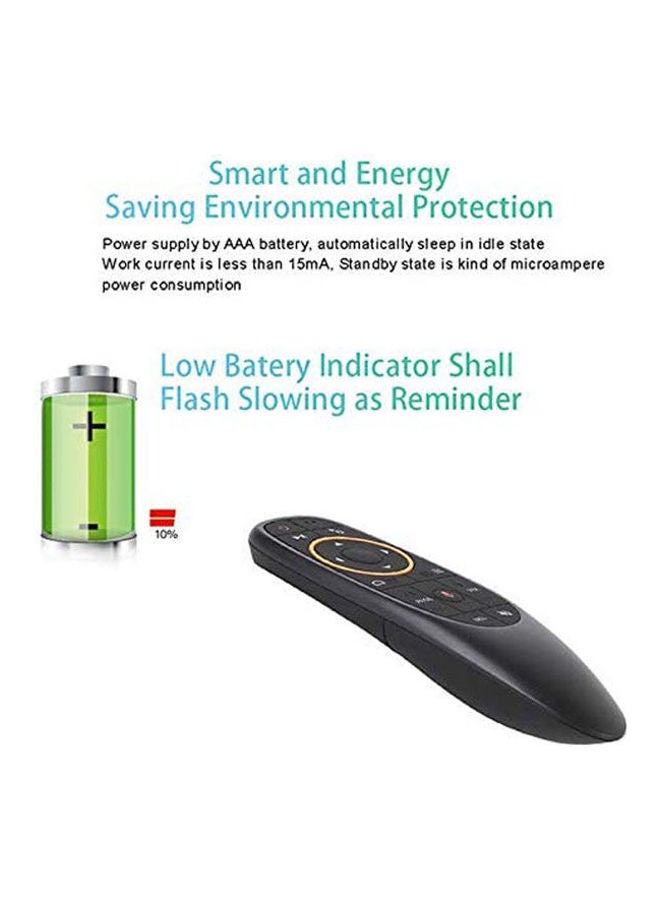 G10 Voice Air Mouse 2.4GHz Wireless Voice Smart Remote Control for Android TV Box, PC, Laptop Black - Image 3