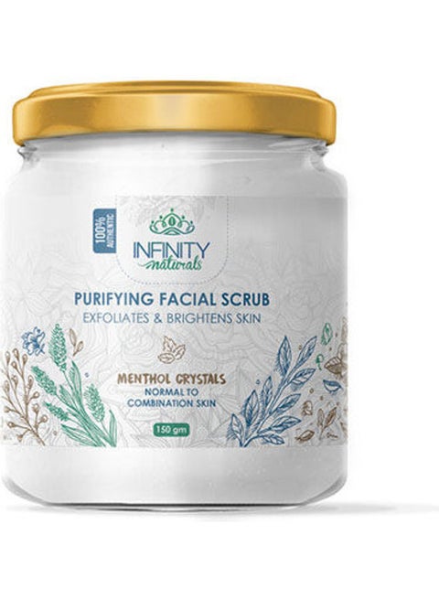 Naturals Purifying Facial  Scrub Menthol Crystals White 150grams