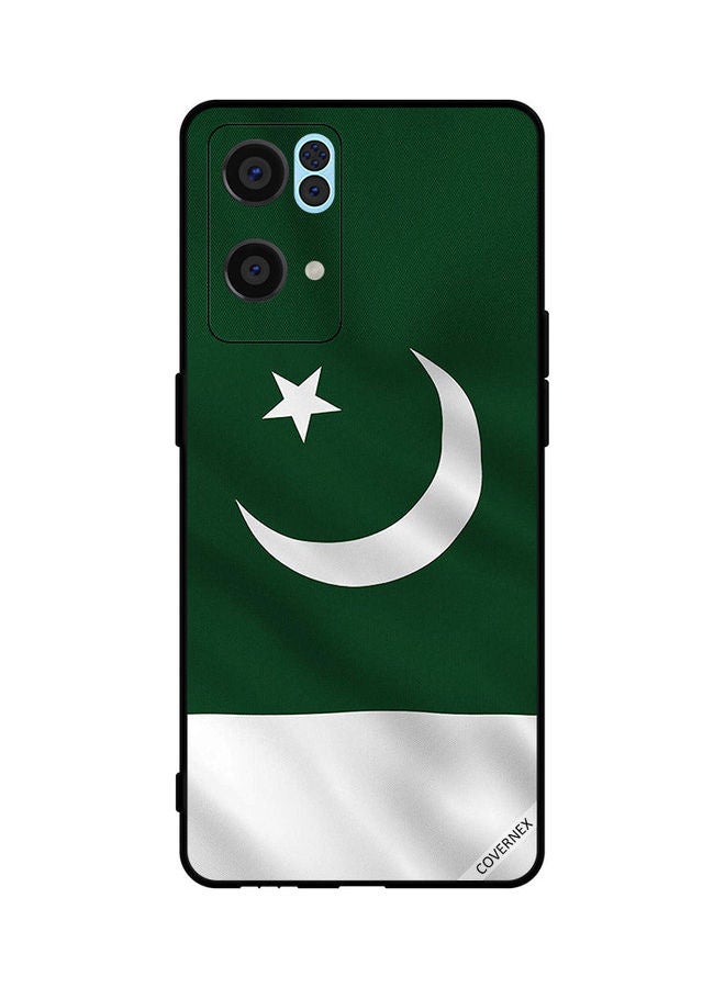 Covernex Protective Case Cover For Oppo Reno7 Pro 5G Pakistan Flag Vertical - Image 1