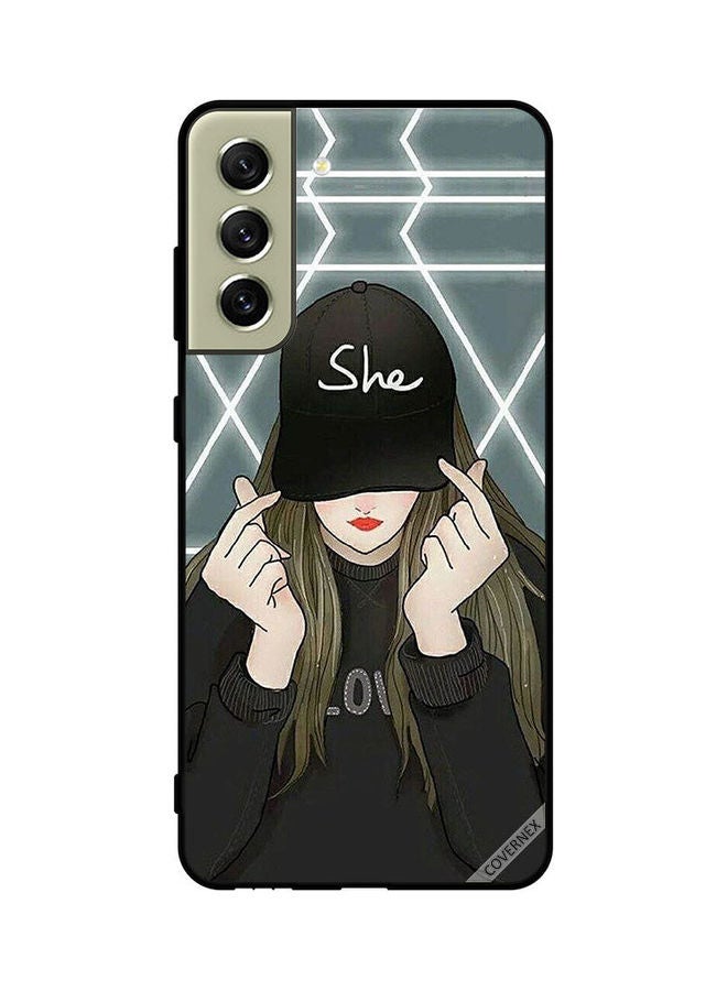 كوفرنيكس غطاء حماية لهاتف سامسونج جالاكسي S21 مزخرف يتميز بغطاء حماية FE مزخرف يتميز بغطاء شون كاب - Image 1