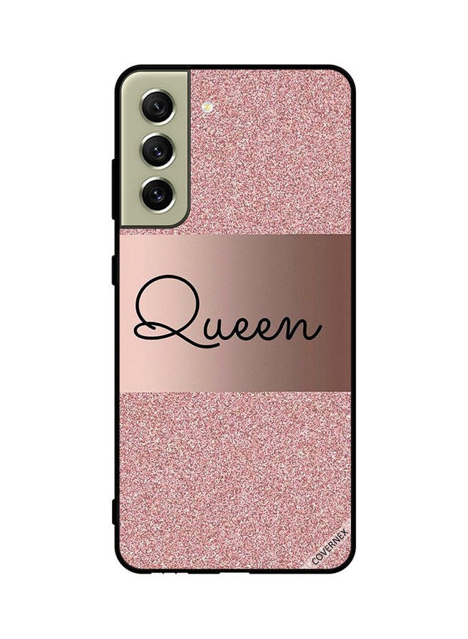 Covernex Samsung Galaxy S21 Protective Case Cover Printed Featuring FE Protective Case Cover Printed Featuring Queen Glitters Bg DESIGN_0230 - Image 1