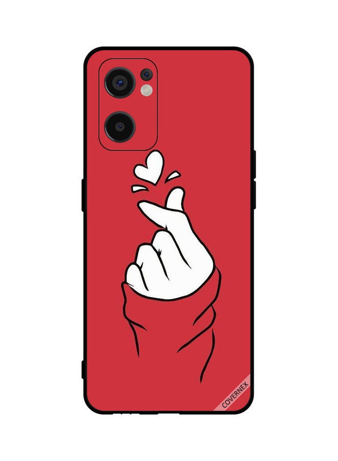 Covernex - Protective Case Cover For Oppo Reno7 SE 5G Snap Love Red - Image 1