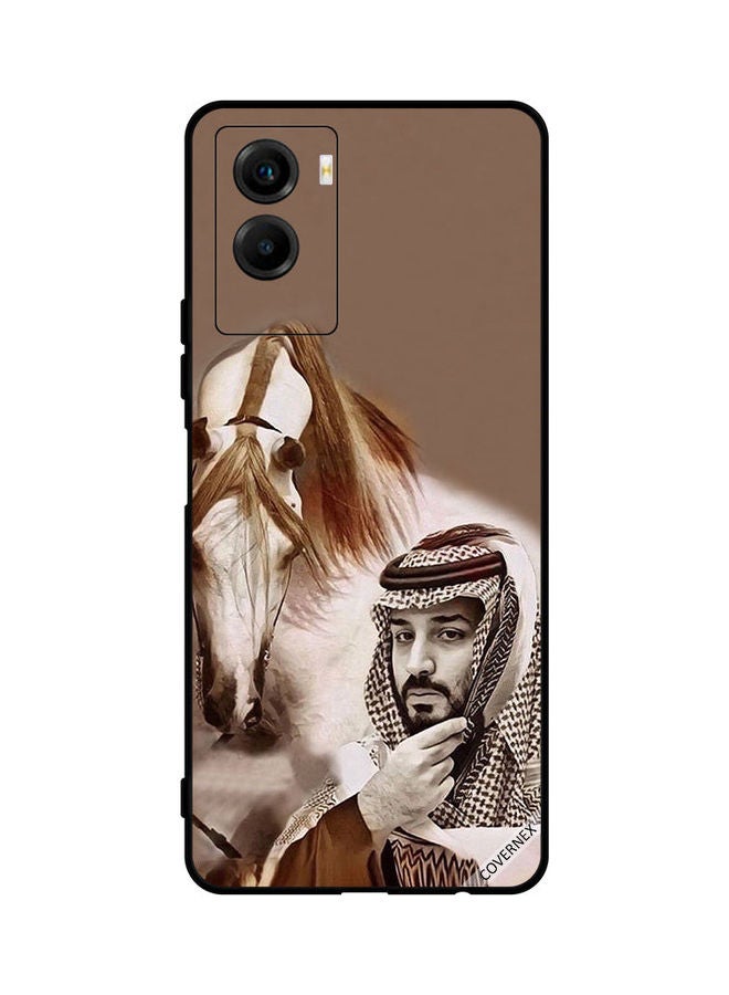 كوفرنيكس Protective Case Cover For Vivo Y55s 5G Mohammad Bin Salman In Front Of Horse - Image 1