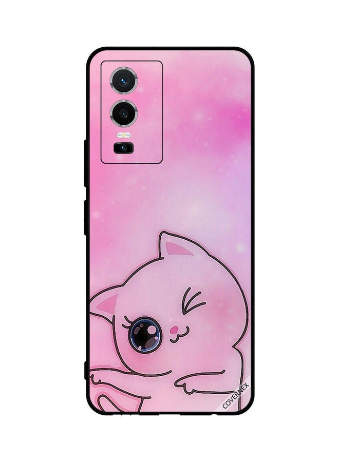 Covernex Protective Case Cover For Vivo Y76 5G Go This Way Kitten - Image 1