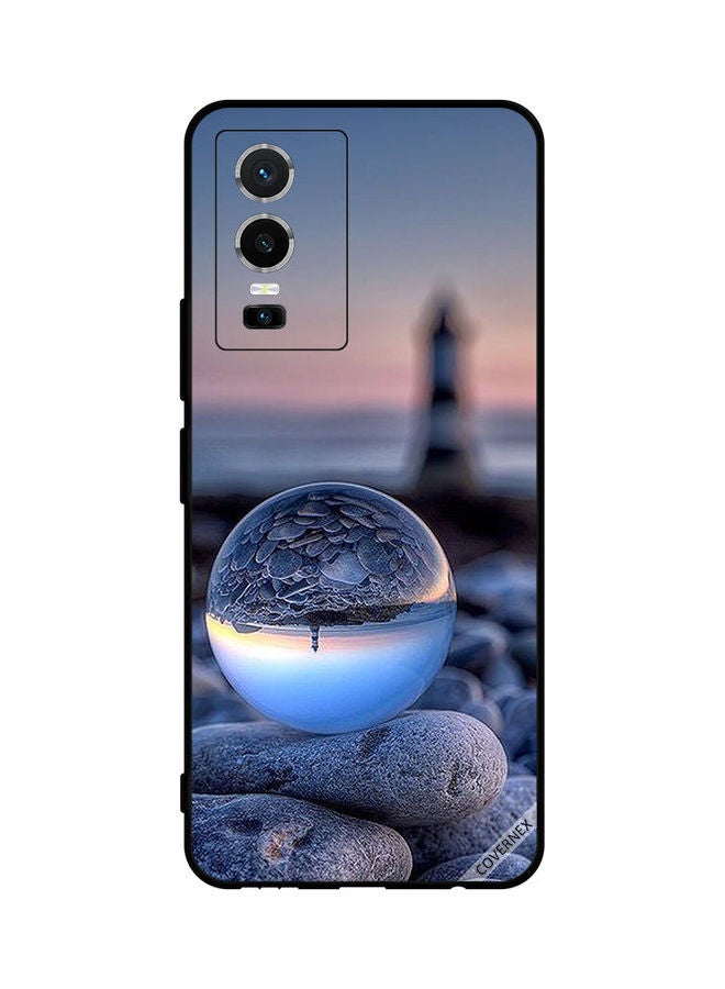 Covernex Protective Case Cover For Vivo Y76 5G Awesome Photography Of Nature In Round Glass  - Image 1