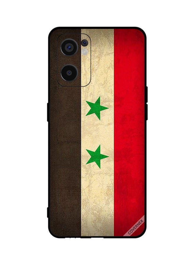 Covernex Oppo Reno 7 SE 5G Protective Case Cover Printed Featuring Syria Flag DESIGN_0270 - Image 1