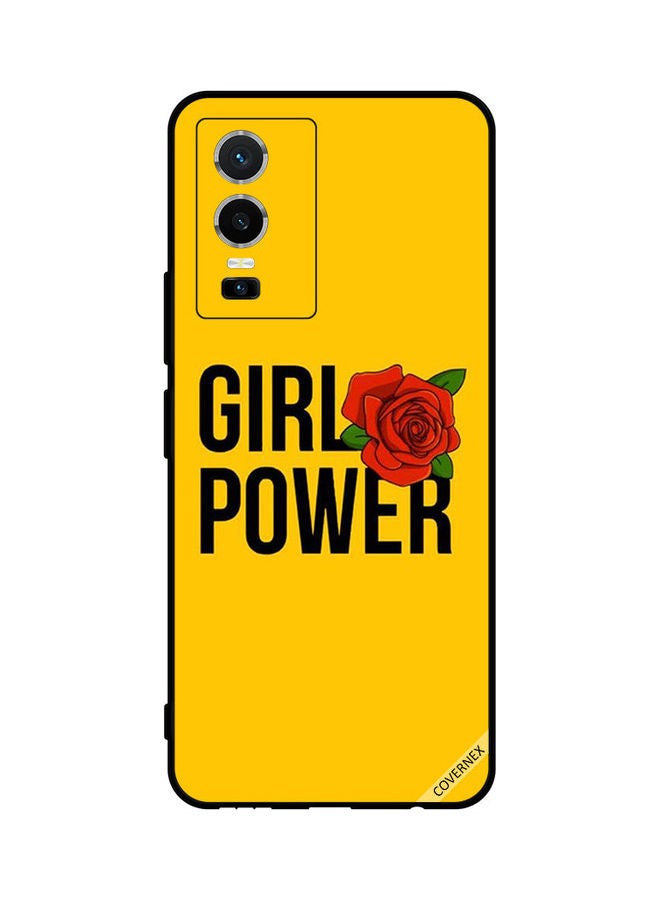 Covernex Protective Case Cover For Vivo Y76 5G Girl Power Yellow - Image 1