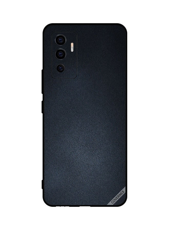 Covernex Protective Case Cover For Vivo V23e 5G Black Jeans Pattern - Image 1