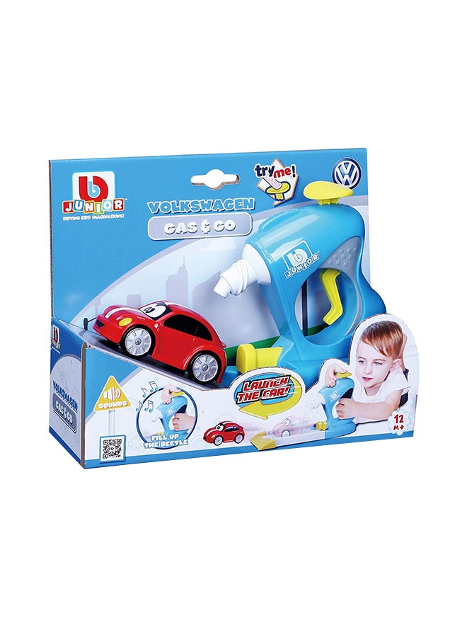 BB Junior Volkswagen - Gas & Go Multicolour 23x7.5x17.78cm  - Image 1