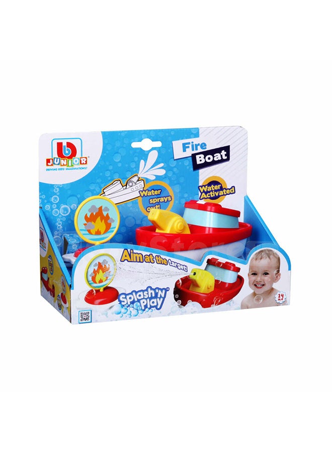 BB Junior Splash ' N ' Play - Fire Boat 24.13x12.07x17.78cm  - Image 1