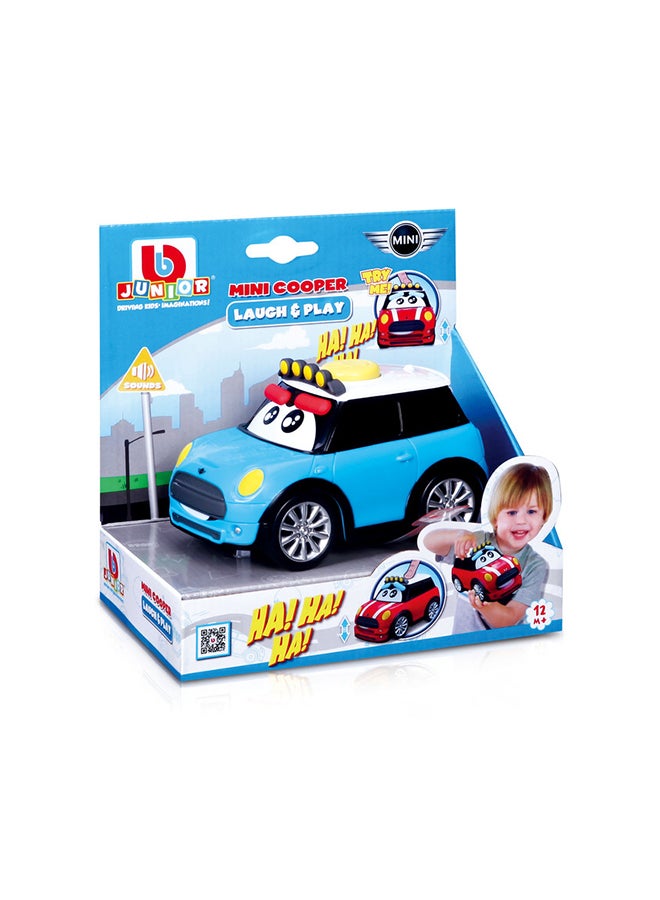BB Junior Mini Cooper Laugh & Play Blue 17.15x10.8x17.78cm  - Image 2