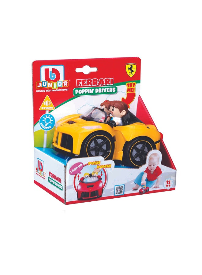 BB Junior 1 Piece Ferrari Poppin' Drivers Assorted -Color May Vary Red 17.15x10.8x17.78cm - Image 1