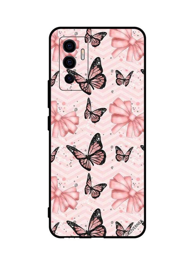 Covernex Protective Case Cover For Vivo V23e 5G Black/Peach - Image 1