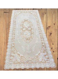 PVC Square Lace Place Mat White 90x40cm - v1644493171/N52571821A_2